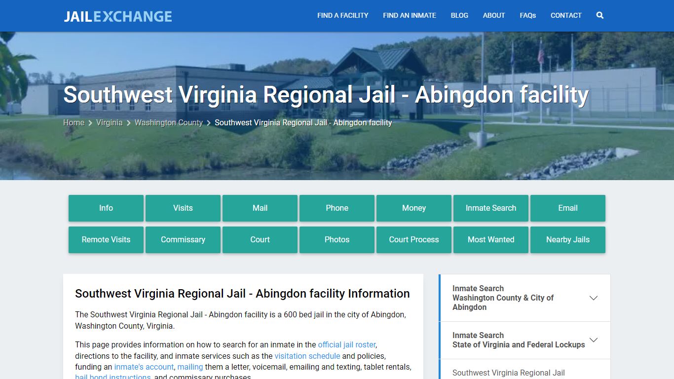 Southwest Virginia Regional Jail - Abingdon facility - Jail Exchange